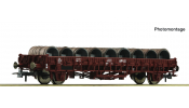 ROCO 6600300 Flachwagen SNCF + Drahtrollen