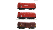 ROCO 6600368 3er Set Shimnns DB AG Stahlzug #4 ROCO 6600368 3er Set Shimnns DB AG Stahlzug #4