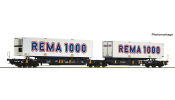 ROCO 6600369 Doppeltaschen-Tragwagen T2000 Cargonet + Rema 1000 ROCO 6600369 Doppeltaschen-Tragwagen T2000 Cargonet + Rema 1000