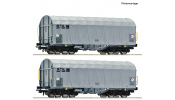 ROCO 6600375 2er Set Schiebeplanenwagen Atir Rail ROCO 6600375 2er Set Schiebeplanenwagen Atir Rail