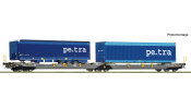 ROCO 6600391 Doppeltaschenwg.T3000 MFD Rail + Pe.Tra Trailer ROCO 6600391 Doppeltaschenwg.T3000 MFD Rail + Pe.Tra Trailer