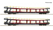 ROCO 6600438 2er Set Autotransportwagen DDm ZSSK ROCO 6600438 2er Set Autotransportwagen DDm ZSSK