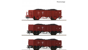 ROCO 6600446 3er Set offene Güterwagen ROCO 6600446 3er Set offene Güterwagen