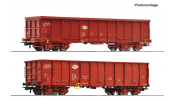 ROCO 6600480 Nyitott teherkocsi (2 db), Eas, MÁV, V