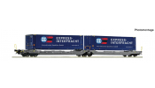 ROCO 6600486 Doppel-Taschenwagen T3000 Ermewa + Express Interfracht