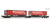 ROCO 6600488 Doppel-Taschenwagen T3000 TXL + Stegagno