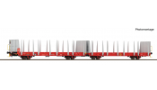 ROCO 6600497 Holztransportwagen Laaprs ÖBB RCW #2