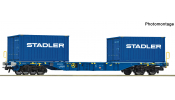 ROCO 6600500 Containertragwagen Stadler