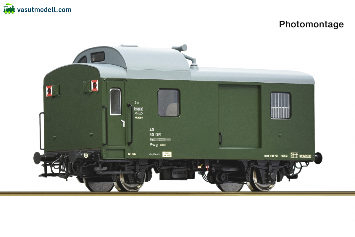 ROCO 6610414 Güterzugbegleitwagen Pwg DR DCC + Innenbel. und Schluss ROCO 6610414 Güterzugbegleitwagen Pwg DR DCC + Innenbel. und Schluss