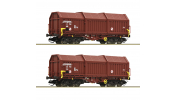 ROCO 6680009 2er Set Teleskophaubenwag. DR