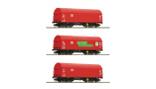 ROCO 6680012 3er Set Schiebeplanenwag. DB-A