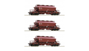 ROCO 6680018 3er Set Kaliwagen DR