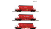 ROCO 6680062 3er Set Kaliwagen DB Schenker