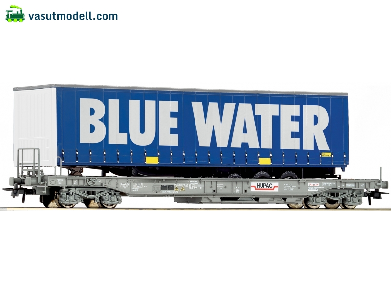 ROCO 67512 Nyitott (zsebes) teherkocsi, BLUE WATER, HUPAC, SBB, V ROCO 67512 Nyitott (zsebes) teherkocsi, BLUE WATER, HUPAC, SBB, V