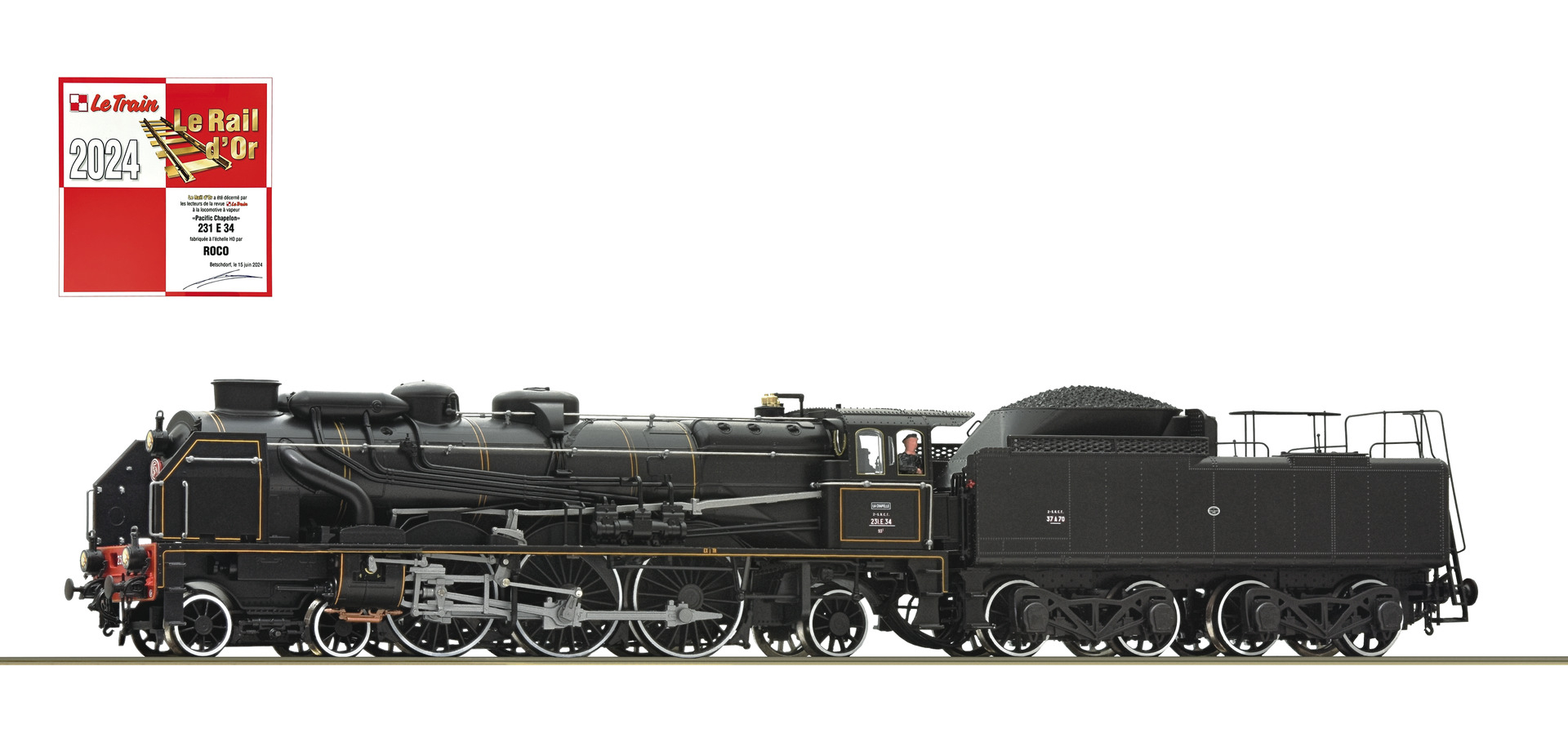 HO ROCO LOCOMOTIVE Sncf-Etat Vapeur 231C 231-998/999 Le Mans Ref 43219 EUR 149,00 - FR