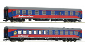 ROCO 74027 2-tlg. Set: Reisezugwagen, BTE