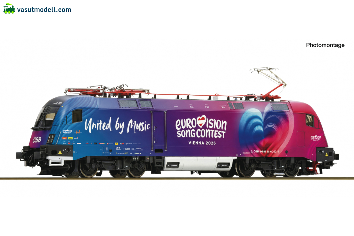 ROCO 7500240 Villanymozdony, 1116 203-1, ESC 2026, ÖBB, VI ROCO 7500240 Villanymozdony, 1116 203-1, ESC 2026, ÖBB, VI