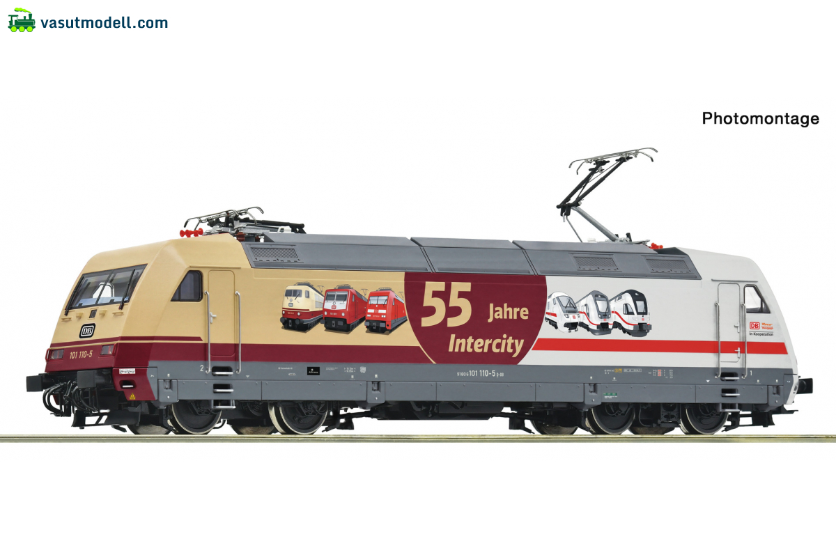 ROCO 7510324 Villanymozdony, 101 110-5, 55 Jahre InterCity, DB-AG, VI, DCC-hangos ROCO 7510324 Villanymozdony, 101 110-5, 55 Jahre InterCity, DB-AG, VI, DCC-hangos