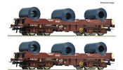 ROCO 76338 2er Set Coiltransportwag. SNCB