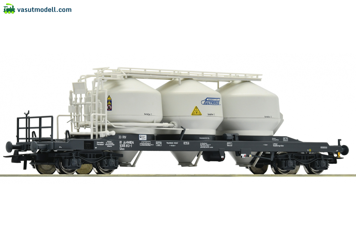 ROCO 76882 Poranyagszállító kocsi, Pultrans, VI ROCO 76882 Poranyagszállító kocsi, Pultrans, VI
