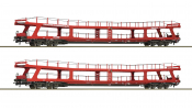 ROCO 77047 2-tlg. Set: Autotransportwagen, BTE