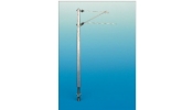 Sommerfeldt 190 Streckenmast mit Ausleger, 100 mm, Alu Mainline mast with bracket, 100 mm high, alu. Sommerfeldt 190 Streckenmast mit Ausleger, 100 mm, Alu Mainline mast with bracket, 100 mm high, alu.