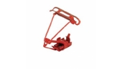 Sommerfeldt 769 N Einholmstromabn. rot lackiert, o. Isolatoren N Pantograph, single spar type, DB, red, no insul.