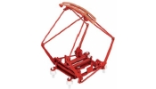 Sommerfeldt 822 H0 Stromabnehmer Typ FS 52 rot H0 Pantograph, scissors type, type FS 52 red