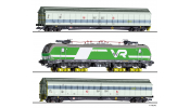 TILLIG 1012 Set Loktransport der Rail Adventure, bestehend aus zwei Schiebewandwagen Habfis, einem Vectron (Dumm