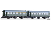 TILLIG 1015 Reisezugwagen-Paar der DB, bestehend aus einem 1./2. Klasse und einem 2. Klasse Reisezugwagen, Ep. I TILLIG 1015 Reisezugwagen-Paar der DB, bestehend aus einem 1./2. Klasse und einem 2. Klasse Reisezugwagen, Ep. I