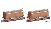 TILLIG 1020 Güterwagenset der DB, bestehend aus zwei Schiebedach-/Schiebewandwagen Tims 858, Ep. IV -FORMNEUHEIT TILLIG 1020 Güterwagenset der DB, bestehend aus zwei Schiebedach-/Schiebewandwagen Tims 858, Ep. IV -FORMNEUHEIT