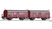 TILLIG 1020 Güterwagenset der DB, bestehend aus zwei Schiebedach-/Schiebewandwagen Tims 858, Ep. IV -FORMNEUHEIT