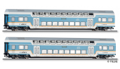 TILLIG 1130 Reisezugwagenset alex der DLB GmbH, bestehend aus zwei Doppelstockwagen DBpza 780, Teil 2