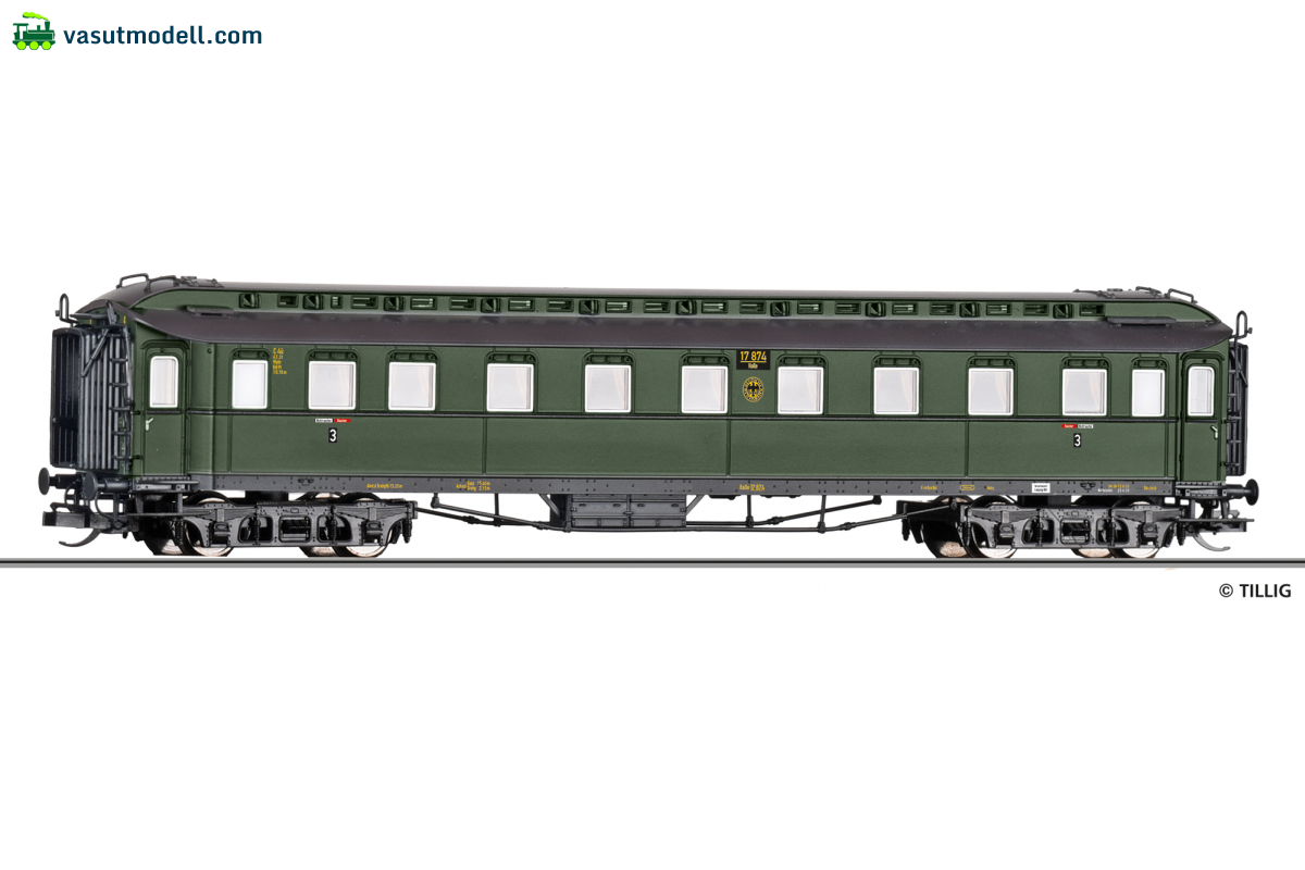 TILLIG 12015 Reisezugwagen 3. Klasse C4ü der DRG, 2. Betriebsnummer, Ep. II TILLIG 12015 Reisezugwagen 3. Klasse C4ü der DRG, 2. Betriebsnummer, Ep. II