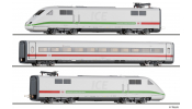 TILLIG 1368 ICE-1-Set Redesign bestehend aus zwei Triebköpfen (davon ein Dummy) und einem 2. Klasse Reisezugwagen, Rosenheim, Teil 1, DB-AG, VI
