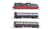 TILLIG 1615 Szerelvény készlet, BR 38 + oldalfellépős kocsik, DRG, II TILLIG 1615 Szerelvény készlet, BR 38 + oldalfellépős kocsik, DRG, II