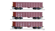TILLIG 1714 Güterwagenset der On Rail GmbH, bestehend aus drei offenen Güterwagen Eaos, VI TILLIG 1714 Güterwagenset der On Rail GmbH, bestehend aus drei offenen Güterwagen Eaos, VI