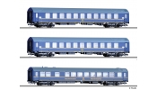 TILLIG 1723 Reisezugwagenset Tourex 3, DR, bestehend aus drei verschiedenen Reisezugwagen Typ B, IV TILLIG 1723 Reisezugwagenset Tourex 3, DR, bestehend aus drei verschiedenen Reisezugwagen Typ B, IV