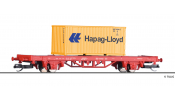 TILLIG 17480 Containertragwagen Lgs, DB AG, beladen mit einem 20 Container, VI -FORMNEUHEIT-