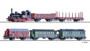 TILLIG 1752 Szerelvénykészlet: BR89 gőzmozdony + teherkocsik + személykocsik, DR, III, DCC TILLIG 1752 Szerelvénykészlet: BR89 gőzmozdony + teherkocsik + személykocsik, DR, III, DCC