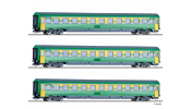 TILLIG 1785 Reisezugwagenset Raabercity der GySEV, bestehend aus einem Reisezugwagen ABmz und zwei Reisezugwagen Bmz, Ep. VI TILLIG 1785 Reisezugwagenset Raabercity der GySEV, bestehend aus einem Reisezugwagen ABmz und zwei Reisezugwagen Bmz, Ep. VI