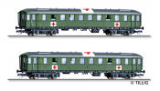 TILLIG 1812 Personenwagenset Lazarettzug der DRG, bestehend aus zwei Reisezugwagen, Ep. II TILLIG 1812 Personenwagenset Lazarettzug der DRG, bestehend aus zwei Reisezugwagen, Ep. II
