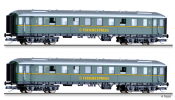 TILLIG 1813 Reisezugwagenset DER-Ferienexpress der DB, bestehend aus zwei Reisezugwagen, Ep. III TILLIG 1813 Reisezugwagenset DER-Ferienexpress der DB, bestehend aus zwei Reisezugwagen, Ep. III