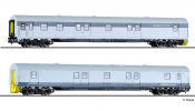 TILLIG 70043 Set der RailAdventure GmbH, bestehend aus zwei Packwagen Dmz und Loco-Buggy-Set, Ep. VI TILLIG 70043 Set der RailAdventure GmbH, bestehend aus zwei Packwagen Dmz und Loco-Buggy-Set, Ep. VI