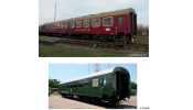 TILLIG 70079 Reisezugwagenset Museumszug der OSEF Teil 1, bestehend aus einem Speisewagen WR und einem Reisezugw