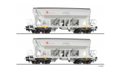 TILLIG 70086 Güterwagenset der HVLE, bestehend aus zwei Selbstentladewagen Faccns