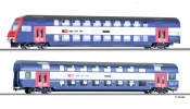 TILLIG 74199 Emeletes személykocsi készlet, vezérlő + 1/2 osztály, SBB, V TILLIG 74199 Emeletes személykocsi készlet, vezérlő + 1/2 osztály, SBB, V