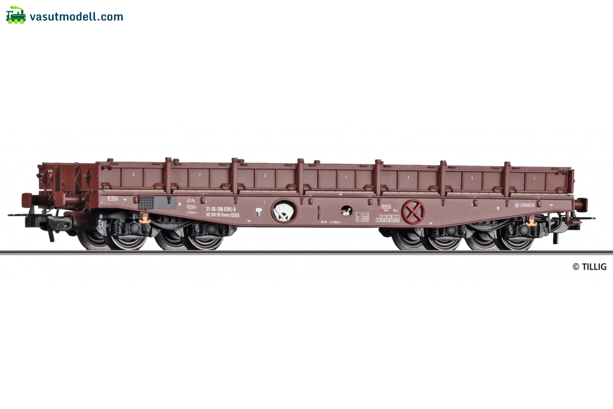 TILLIG 77086 Schwerlastwagen Rmms 3960 der DR, beladen mit Stahlblechen, Ep. IV TILLIG 77086 Schwerlastwagen Rmms 3960 der DR, beladen mit Stahlblechen, Ep. IV