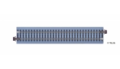 TILLIG 83741 Ágyazatos sín, tápcsatlakozó zavarszűrővel (analóg rendszerhez) (barna talpfával)