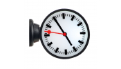 VIESSMANN 1383 H0 Bel. Bahnhofsuhr, LED weiß